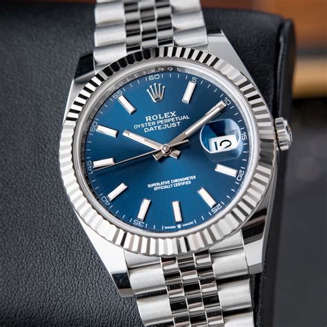 rolex datejust 41mm blu jubilee|rolex datejust with jubilee bracelet.